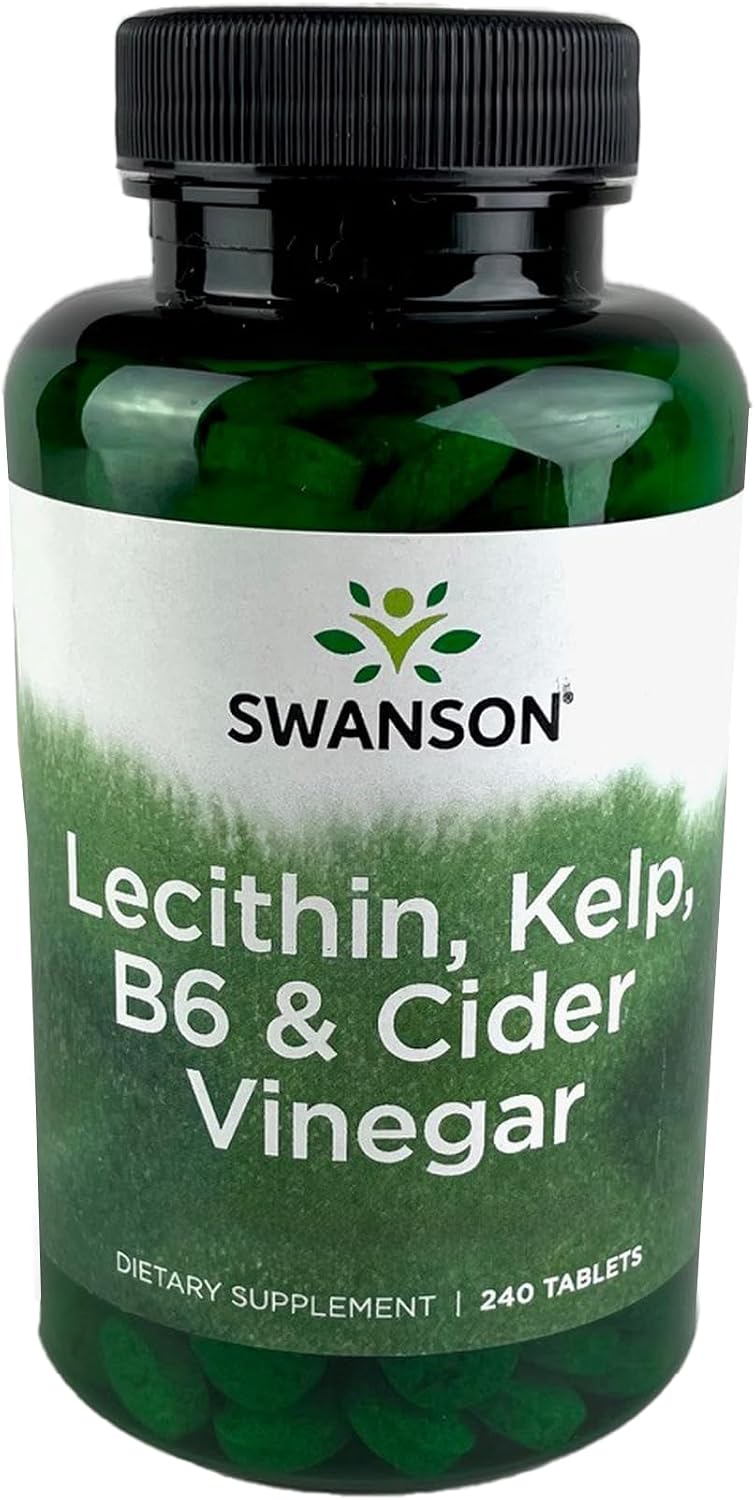 Swanson Lecithin Kelp B-6 & Cider Vinegar 240 Tabs
