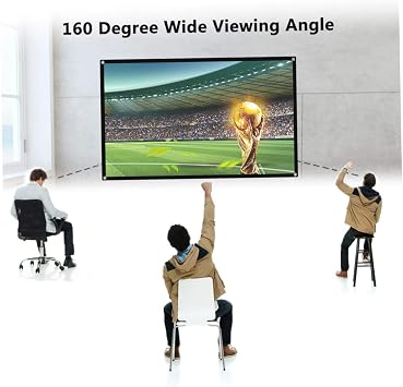 POPETPOP 2pcs Inflatable Outdoor Projector Screen Practical Portable Silver Ticket Projector Screen for Outside Anti-Crease Great for Gaming Conference Rooms