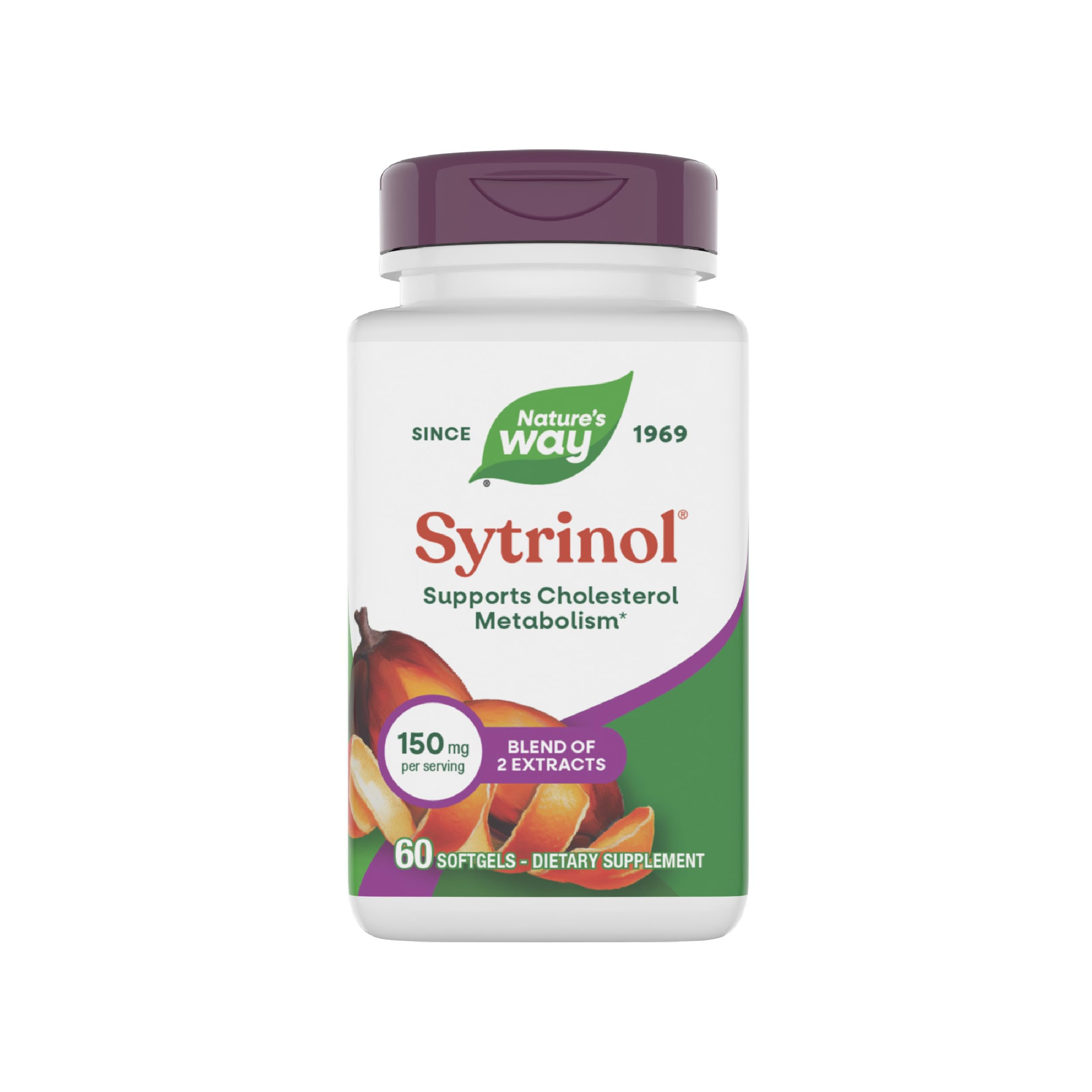 Nature's Way Sytrinol Cholesterol Control Premium Blend Softgels 60 Multi