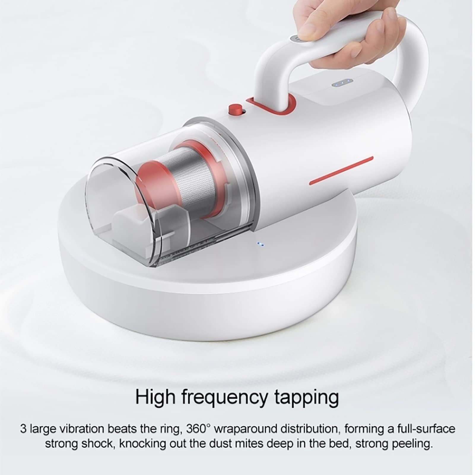 3 In 1 Aspirapolvere Wireless UV Con Filtraggio HEPA Aspirapolvere Portatile Per Acari Macchina Per La Pulizia Dei Materassi Strumento Per La Rimozione Degli Acari Distrugge Fino Al 99,9% Di Tutti