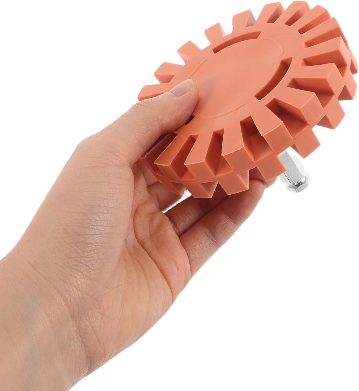 SOLUSTRE Adhesive Remover Wheel with Hex Shank, Rubber Sticker Eraser Wheel for Car Glue Removal, Drill Attachment Tool for Automotive Decal and Vinyl Detailing