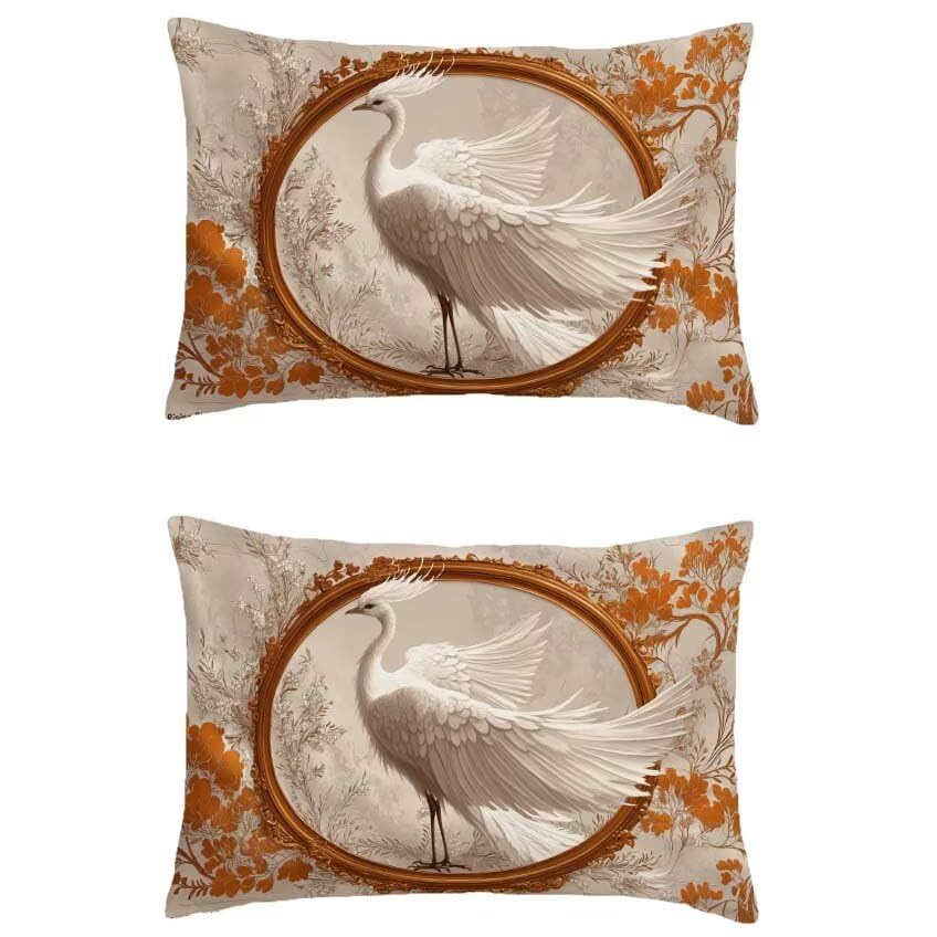 Housse de coussin 50x70cm en lin impermeable motif double face