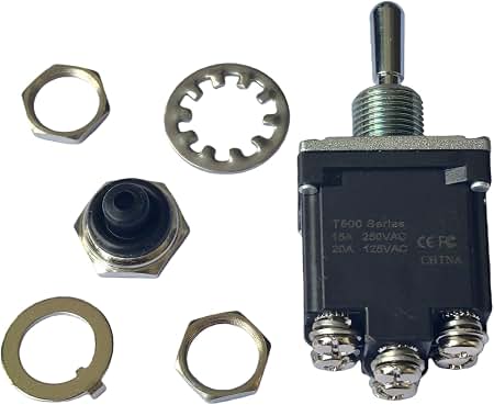 Amazon.com: Hanfork Toggle Switch 128202 128202GT DPDT 3 Position