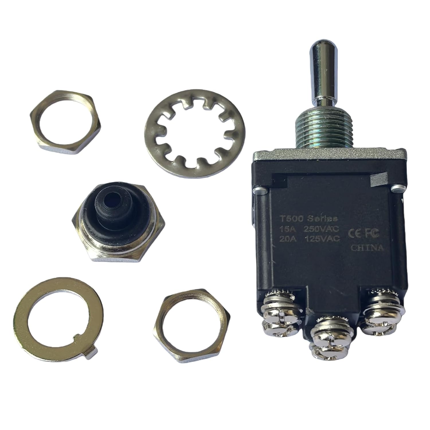 Genie Toggle Switch 128202 128202GT Genie Parts Switch Toggle Assy DPDT 3P MOM for Genie Boom Lift Z-60-34 Z-45-25J DC S-85 S-80 S40 S45 S60 S65 Aftermarket Parts