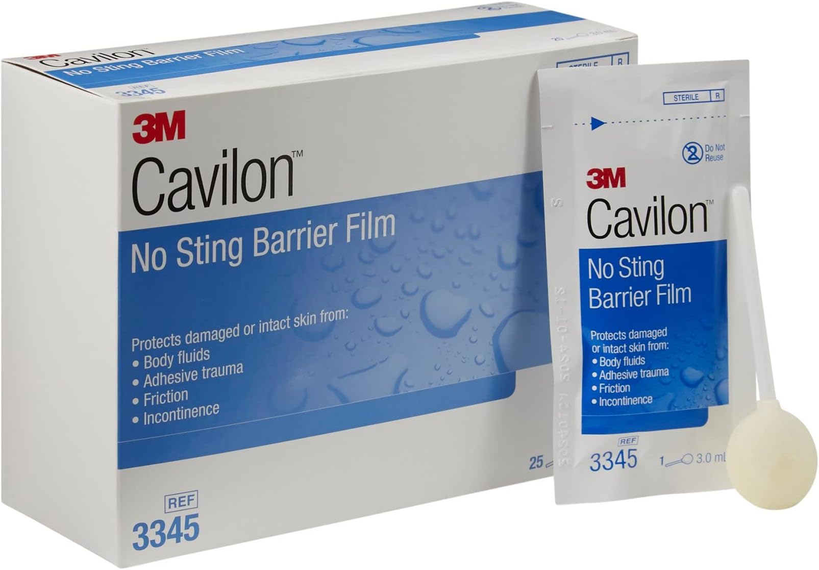 3MCavilon Liquid Barrier Film Dressing with Foam Applicator Pack of 25 by 3M
