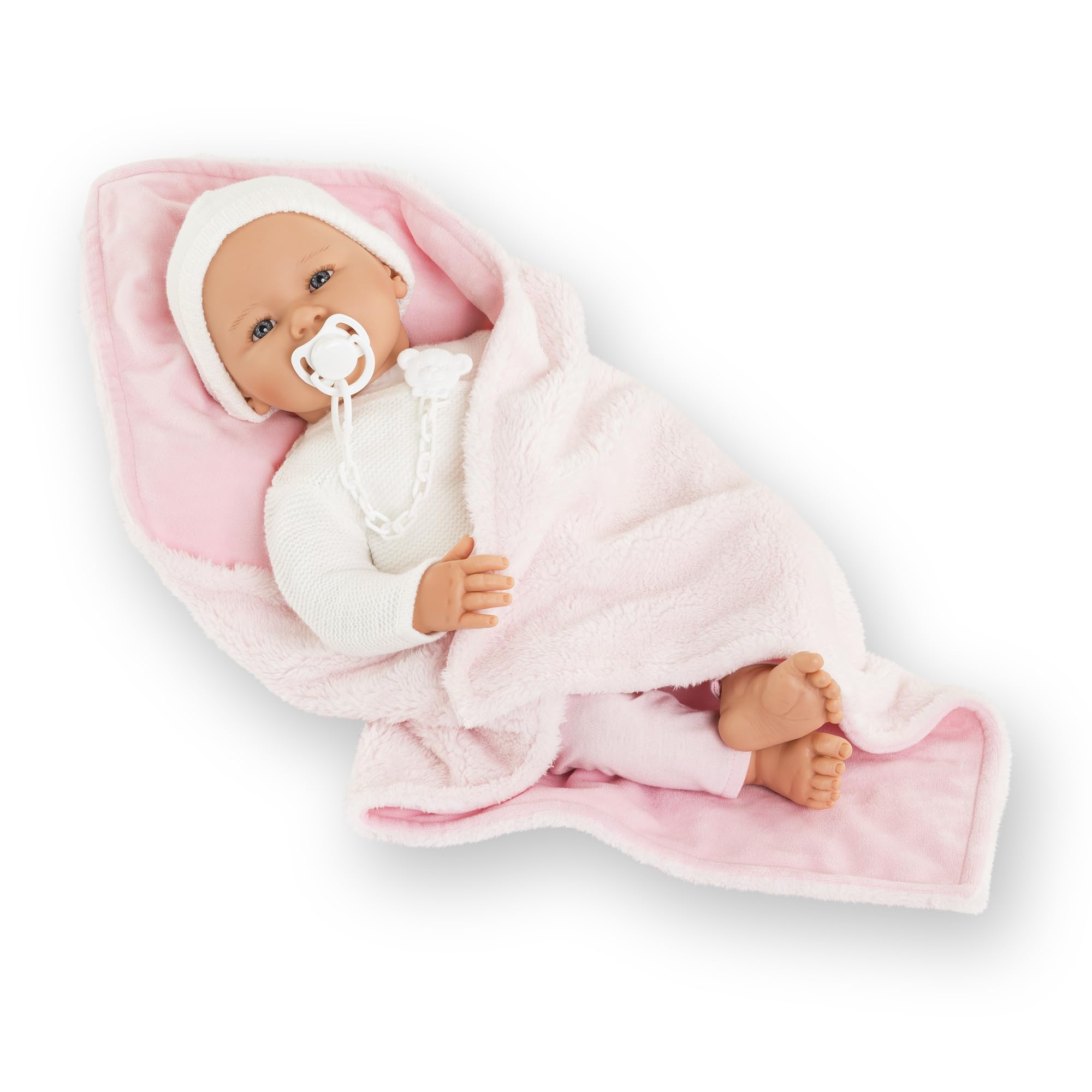 Corolle Mon Grand Poupon - Babypuppe 42 cm, realistische Weichkörper-Puppe mit Vanilleduft & Schlafaugen – ab 3 Jahren – lebensechte Spielpuppe für Rollenspiele, Puppenzubehör & Geschenk Mädchen