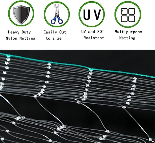 Miniatura 4 de Red de protección para gatos de balcón, transparente, de alta resistencia, red de protección para gatos de mascotas, se utiliza para fijar balcones,