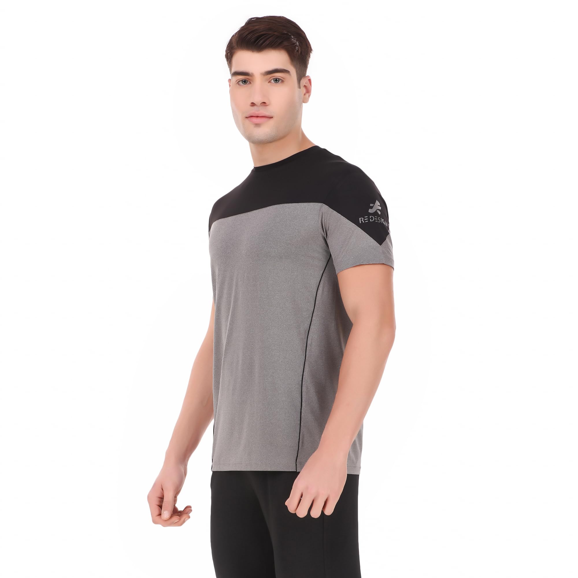 redesign apparels Men's Round Neck Dry Fit Gym Sports T-Shirt-picture-1