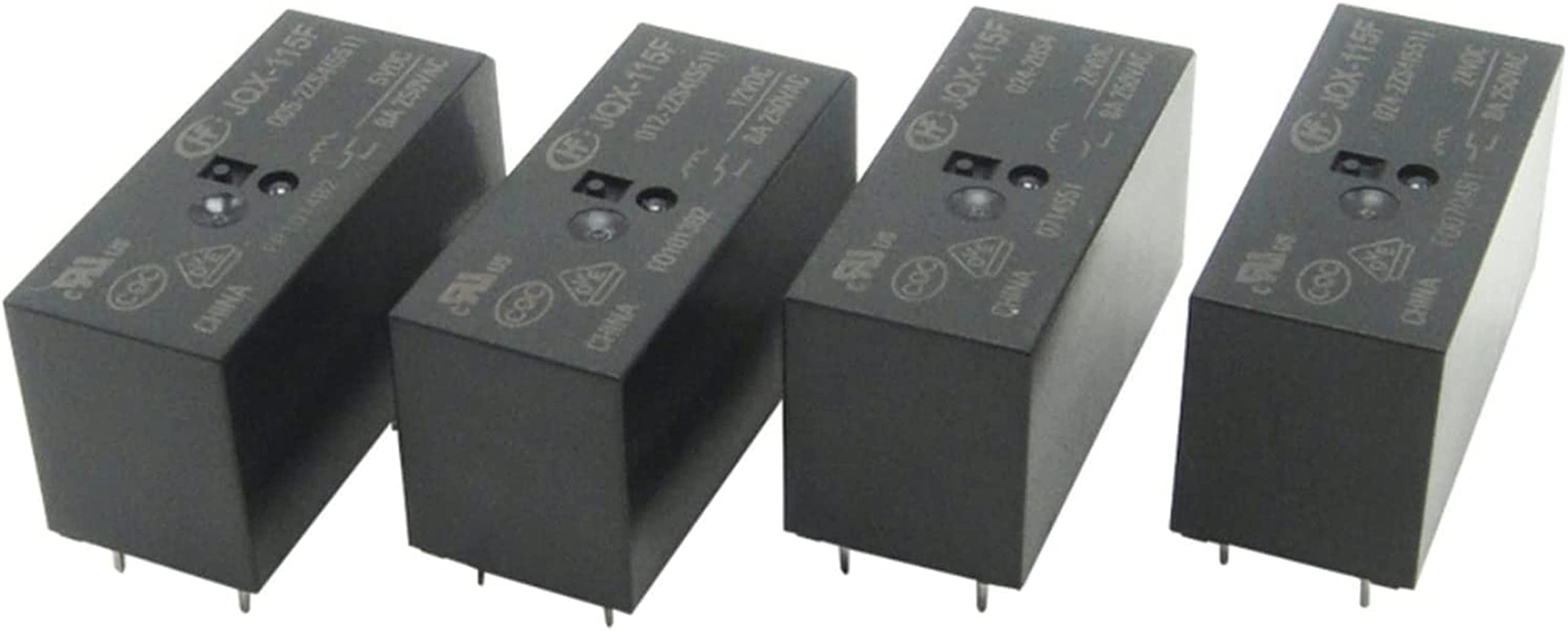 LKPEHTAGN Relay 10Pcs Power HF115F-005-2HS4 JQX-115F-005-2HS4 HF115F-012-2HS4 JQX-115F-012-2HS4 HF115F-024-2HS4 JQX-115F-024-2HS4 8A 6Pins