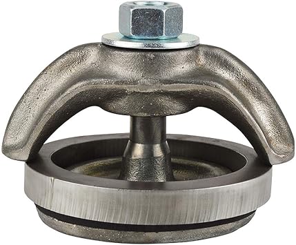 Oswald Supply, 3" x 4" Handhole Complete Assembly, Less Ring, Elliptical, Forged Steel, Flat
