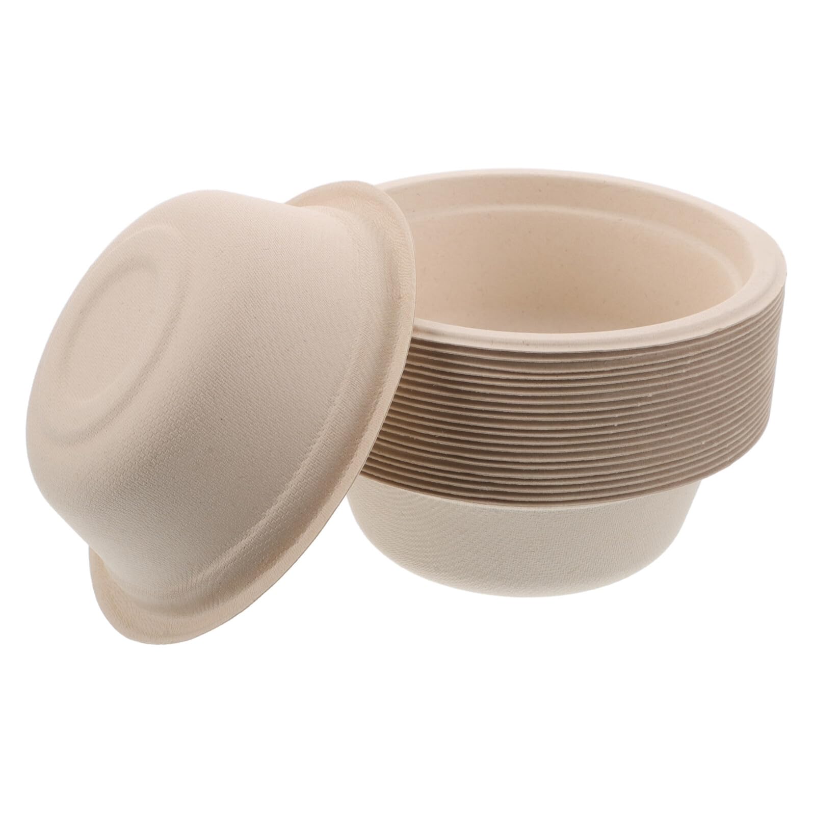 SUPVOX Lot de 100 Gamelles Jetables pour Animaux 350 ML Bol Portable en Papier Anti-Déversement pour Chiens et Chats Gamelles de Voyage Pratiques et Hygiéniques pour Nourriture et Eau