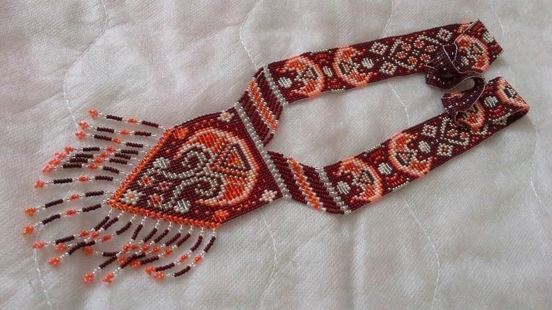 Collier Gerdan ukrainien traditionnel, le cadeau artisanal idéal en perles - 2