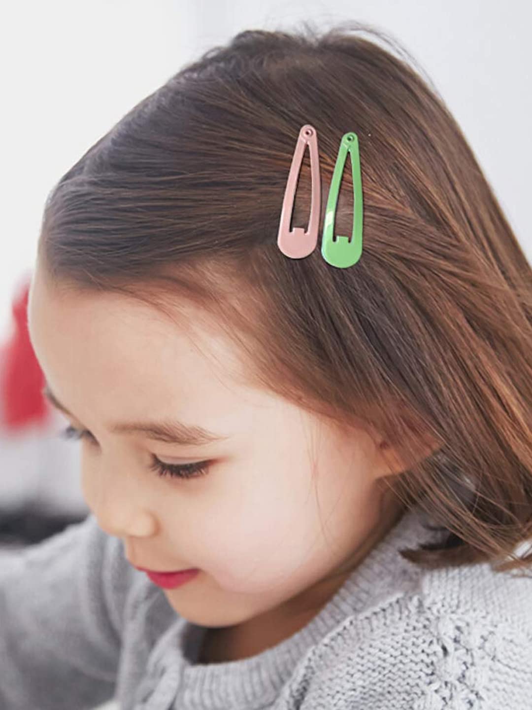 24 Pcs Snap Hair Clips Set for Kids & Teens