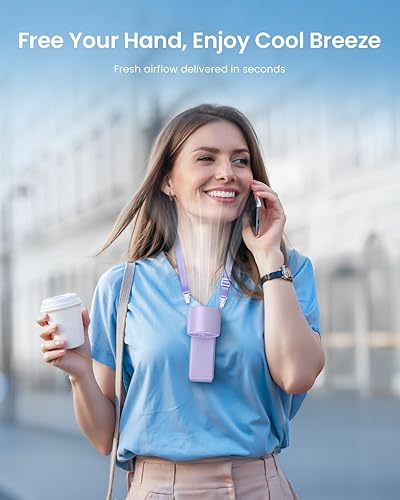 Miniatura 6 de Ventilador turbo portátil de mano con enfriador de hielo, velocidad (1-199) Ventilador personal recargable de 5500 mAh, 20 horas de enfriamiento