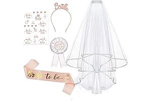 Bridal Shower Tiara Veil Garter and Sash Set