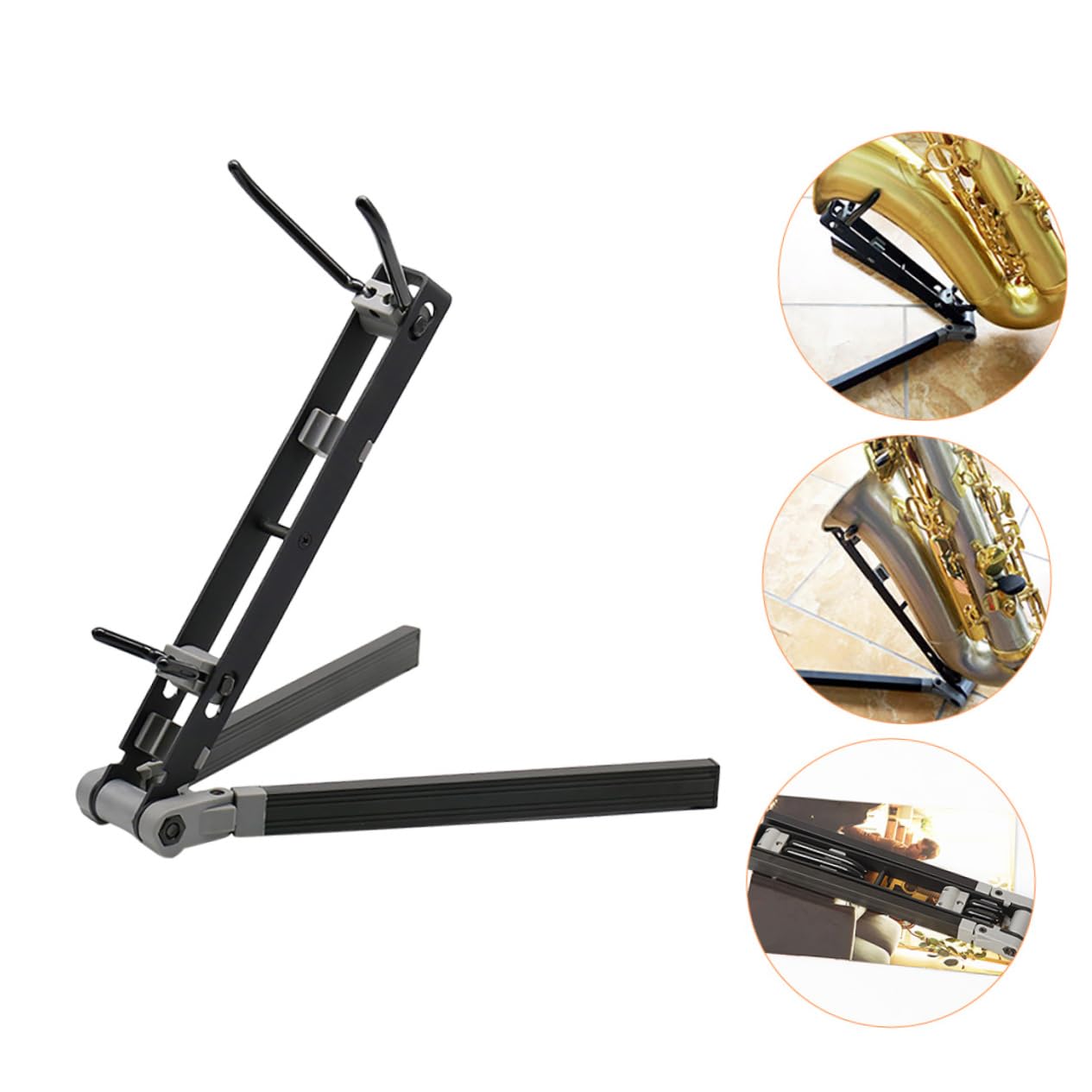 ifundom Saxophone Holder Stand Folding Saxophone Bracket for Saxophone Storage and Display