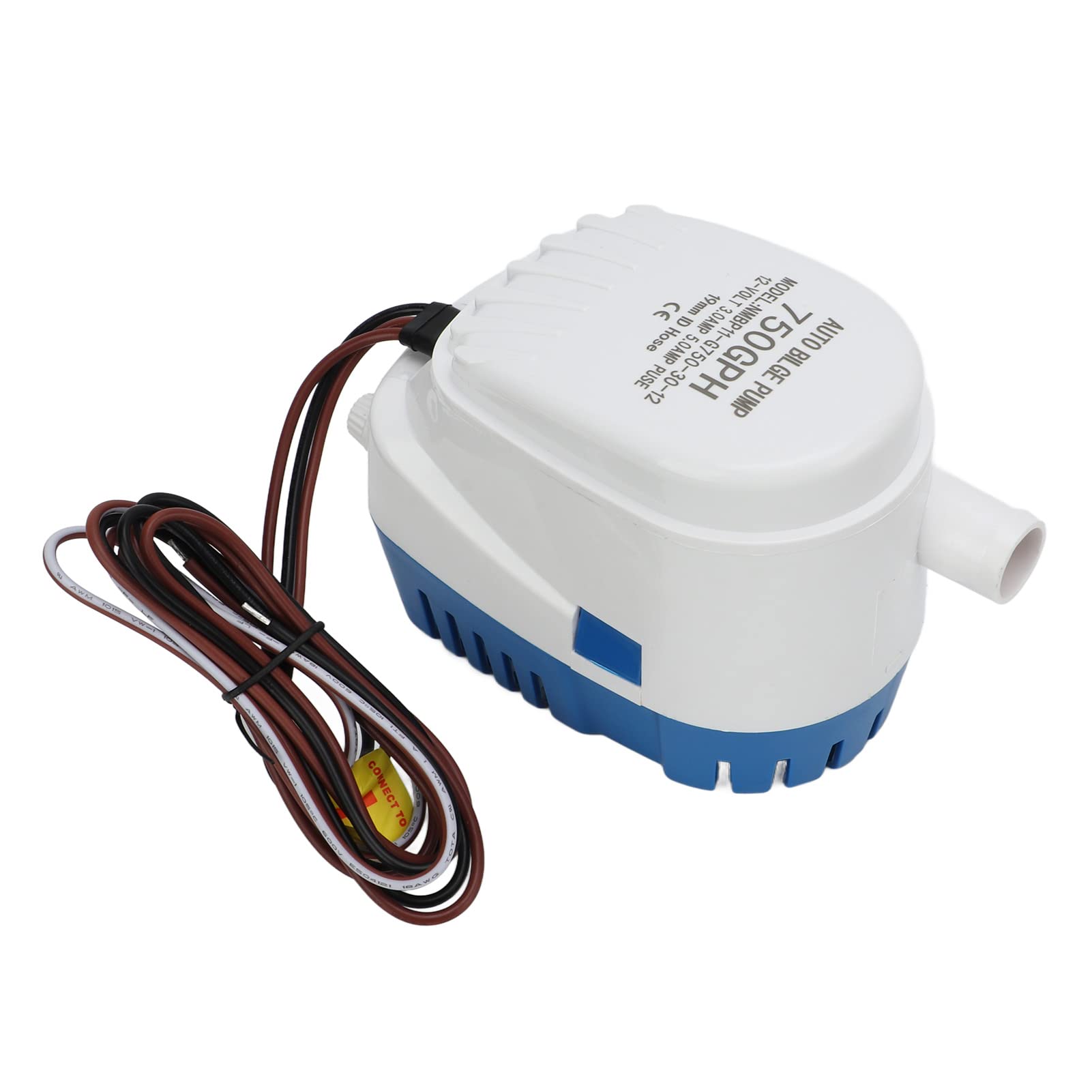 Bomba de sentina compacta, bomba de agua Blige para barcos, buen sellado, sumergible automático de 12 V para caravana, barco, caravana