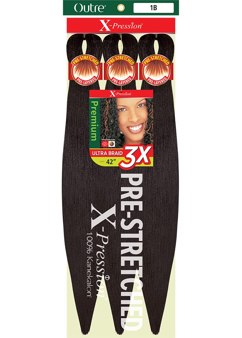 Outre X-PRESSION Ultra Braid Pre-streteched Braid 42" 3X (1 Pack, 51)