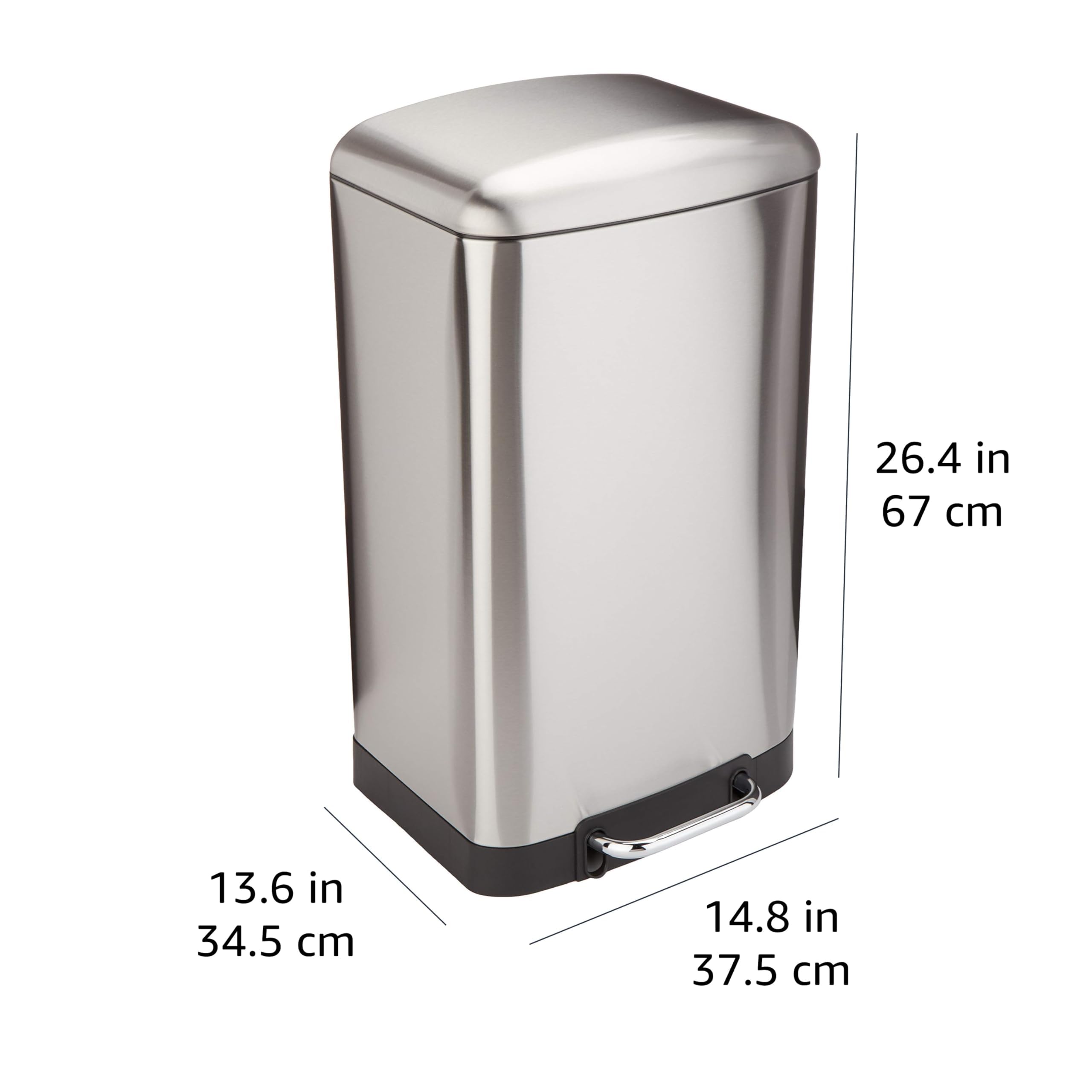 Amazon｜ゴミ箱 40L(40リットル) ソフトクローズ 静音 ふた付き ペダル