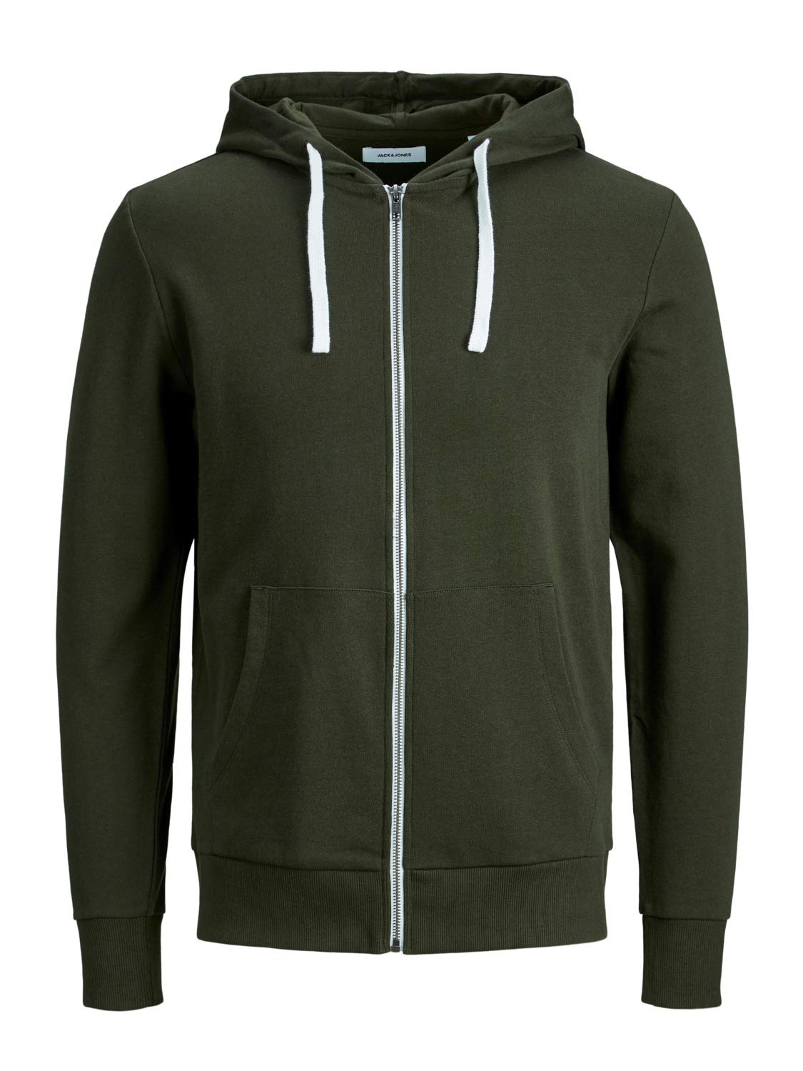 Jack & Jones Men's JJEHOLMEN Sweat Zip Hood NOOS Pullover, Rosin/Fit:REG FIT, L