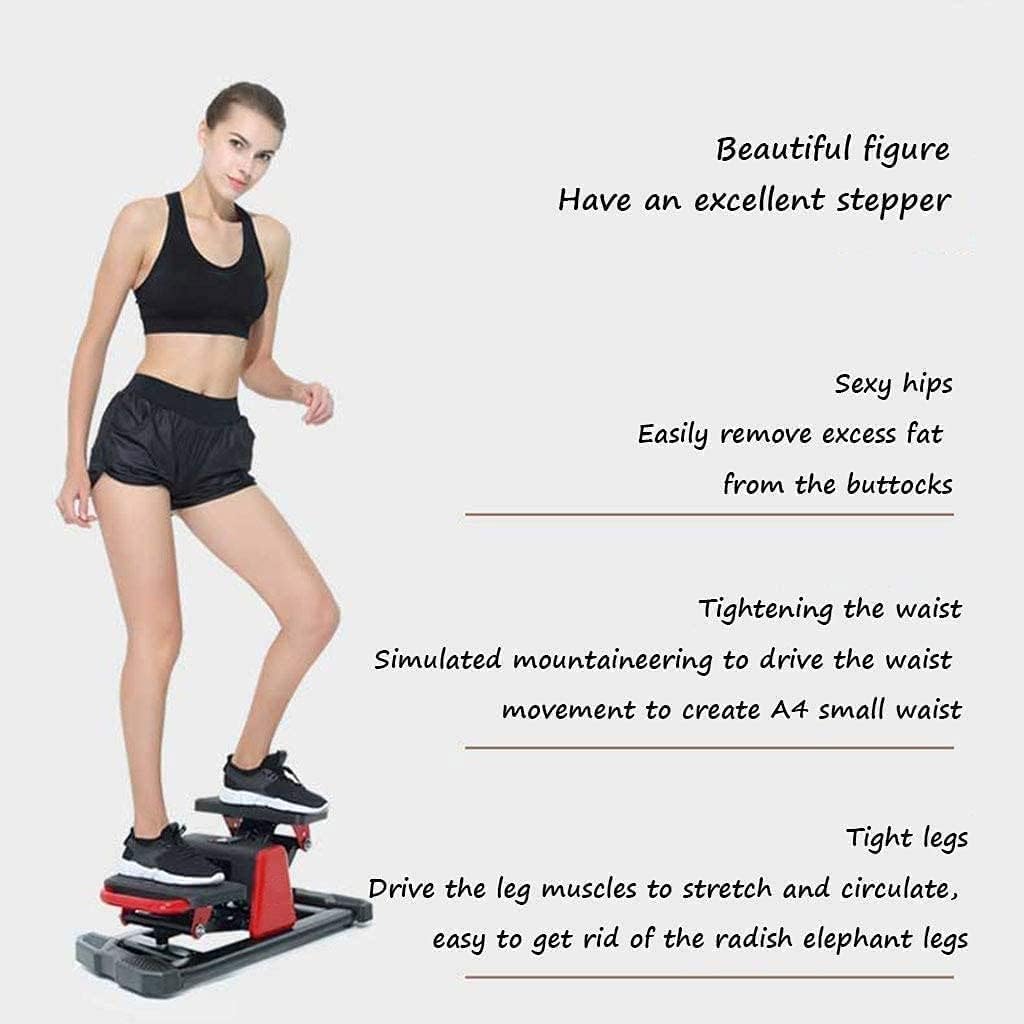 Stair Stepper Mini Stair Stepper Twisting Step Fitness Machine with LCD Monitor Aerobic Stepper Exercise Platform Workout