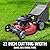 PowerSmart Self Propelled Gas Lawn Mower, 21-Inch 170cc OHV Engine RWD Single-Speed 3-in-1 with Bagging 2024 Version
