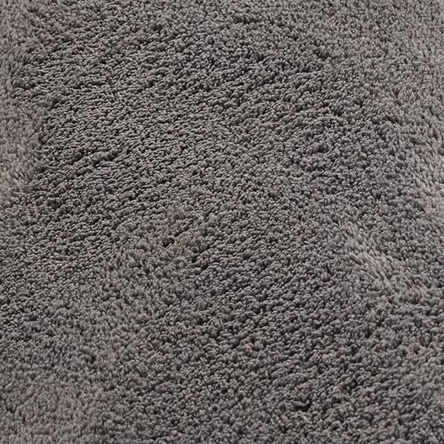 Paco Home Moderner Kuscheliger Wohnzimmer Teppich Kurzflor waschbar flauschig Weich Einfarbig Felloptik zeitlos stilvoll rutschfest pflegeleicht, Grösse:140x200 cm, Farbe:Anthrazit