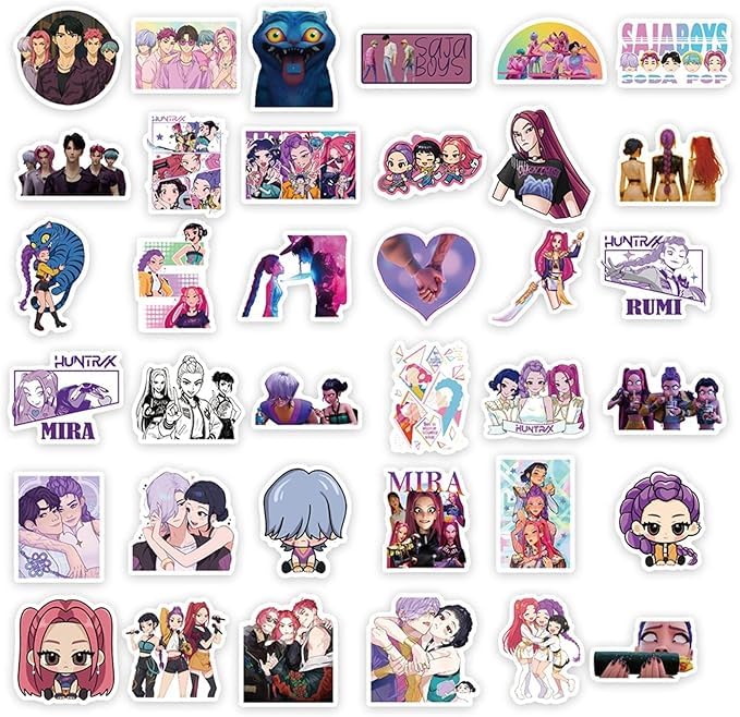 Pegatinas Kpop Kpop Merch Rumi Mira Zoey Pegatinas Saja Boys Jinu Derpy Cat Sticker...