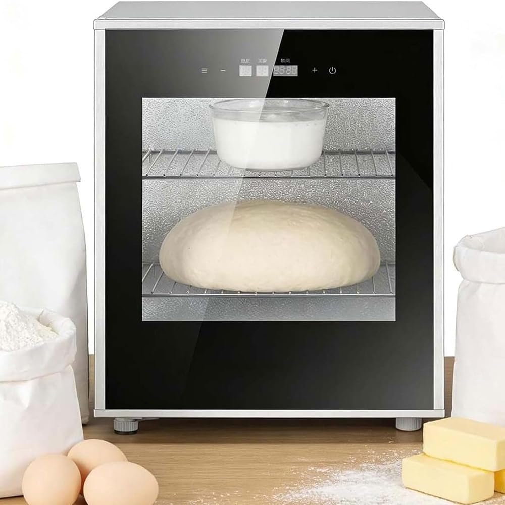 Fermentadora Eléctrica 40L 260W, Control preciso Temperatura 20-50°C y Humedad 60-90%, Calentamiento Uniforme, Ideal para Pan, Pizza, Masa Madre, Yogur y natto