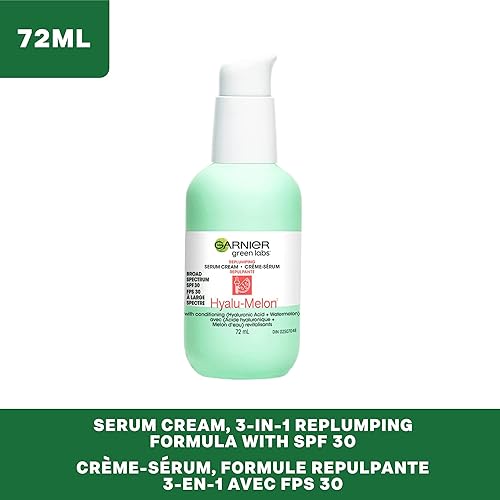 Miniatura 4 de Garnier SkinActive Green Labs Hyalu-Melon - Crema hidratante con SPF 30 y ácido hialurónico  sandía el embalaje puede variar