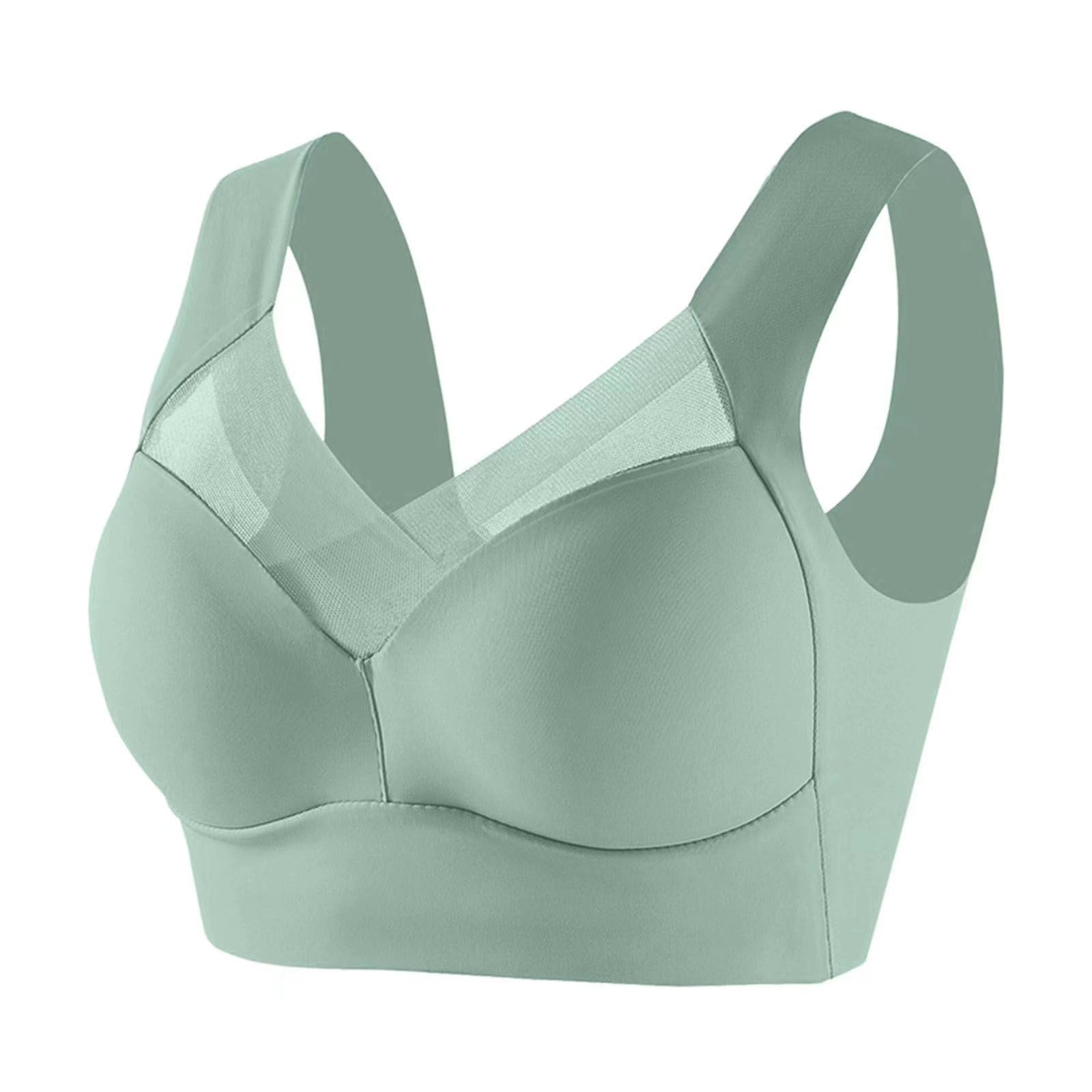 Zenchic Bra - Seamless Sexy Push Up Wireless Bra Posture Correcting Bra for Seniors Plus Size Ice Silk