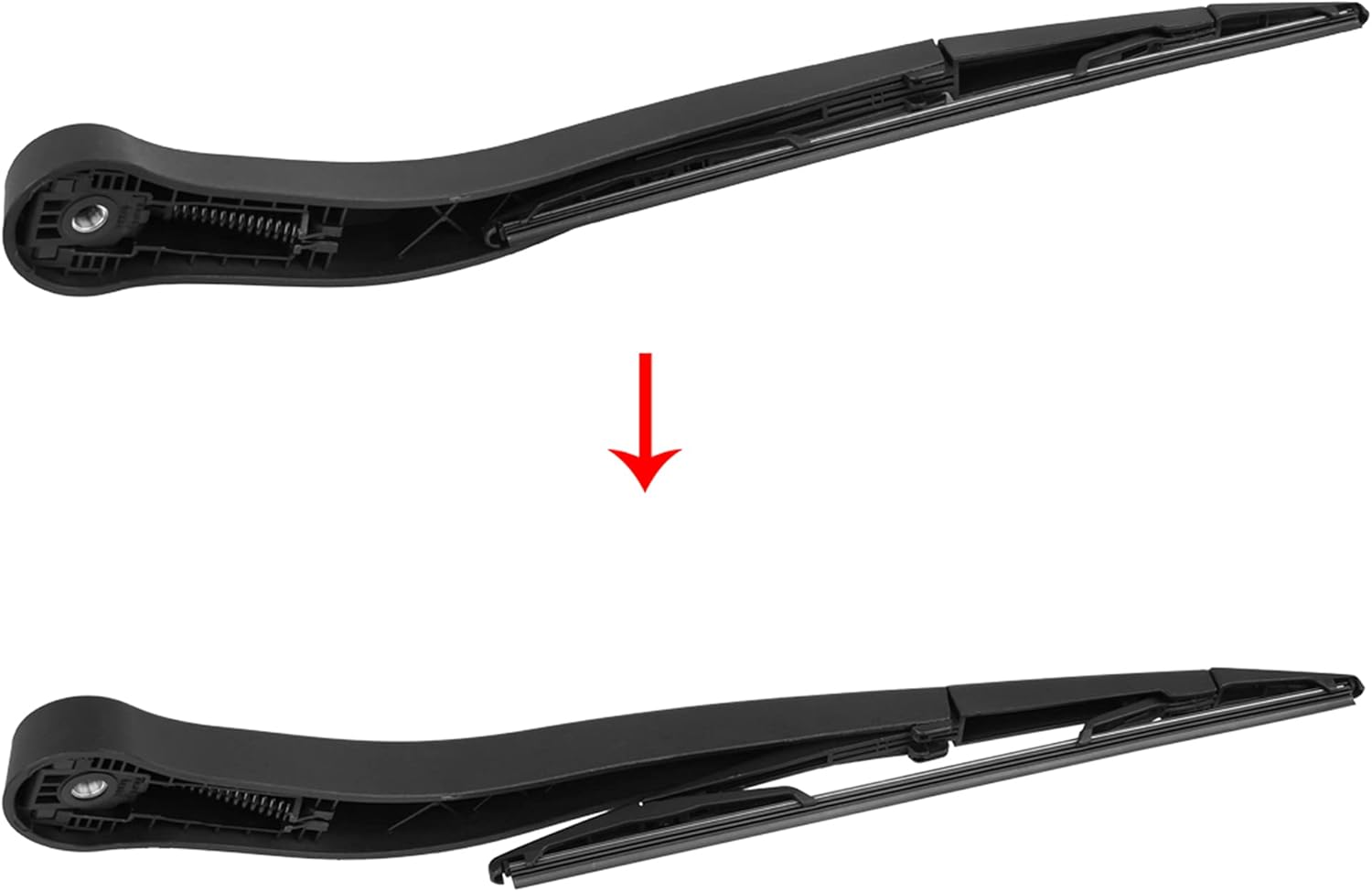 X AUTOHAUX Rear Windshield Wiper Blade Arm Set for Chrysler Aspen 07-09 for Dodge Durango 04-09