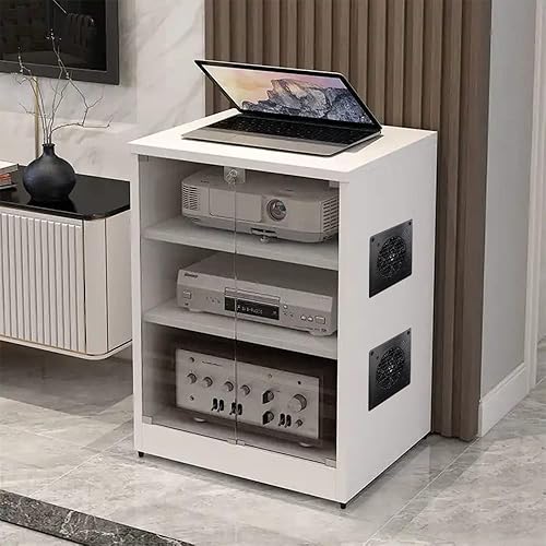 Miniatura 2 de SCCCF Gabinete USB 80MM Ventilador silencioso Sistema de ventilador de enfriamiento 4" con control de velocidad, para gabinetes AV de cine en casa