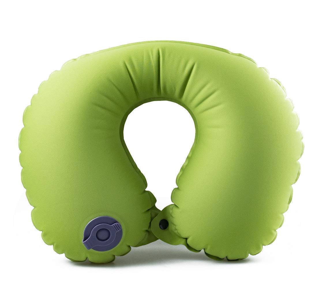 AceCampInflatable Air Pillow-Comfortable, Lightweight, Compact, Portable, and Perfect for Backpacking, Car Camping, and Even Airplane Travel (Green-u)