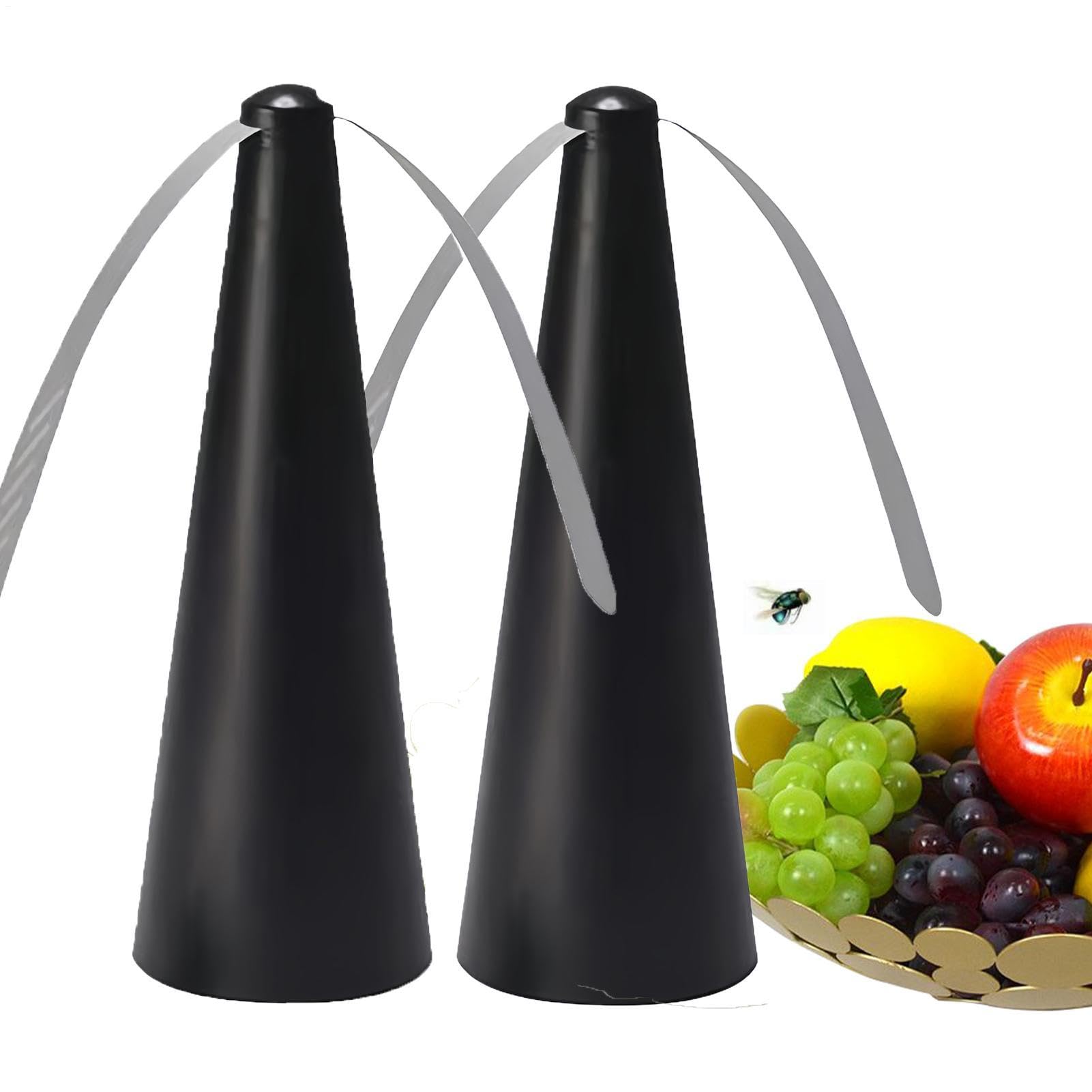 2 Pack Fly Fan For Table, USB & Battery Powered Silent Fly Deterrents Fan