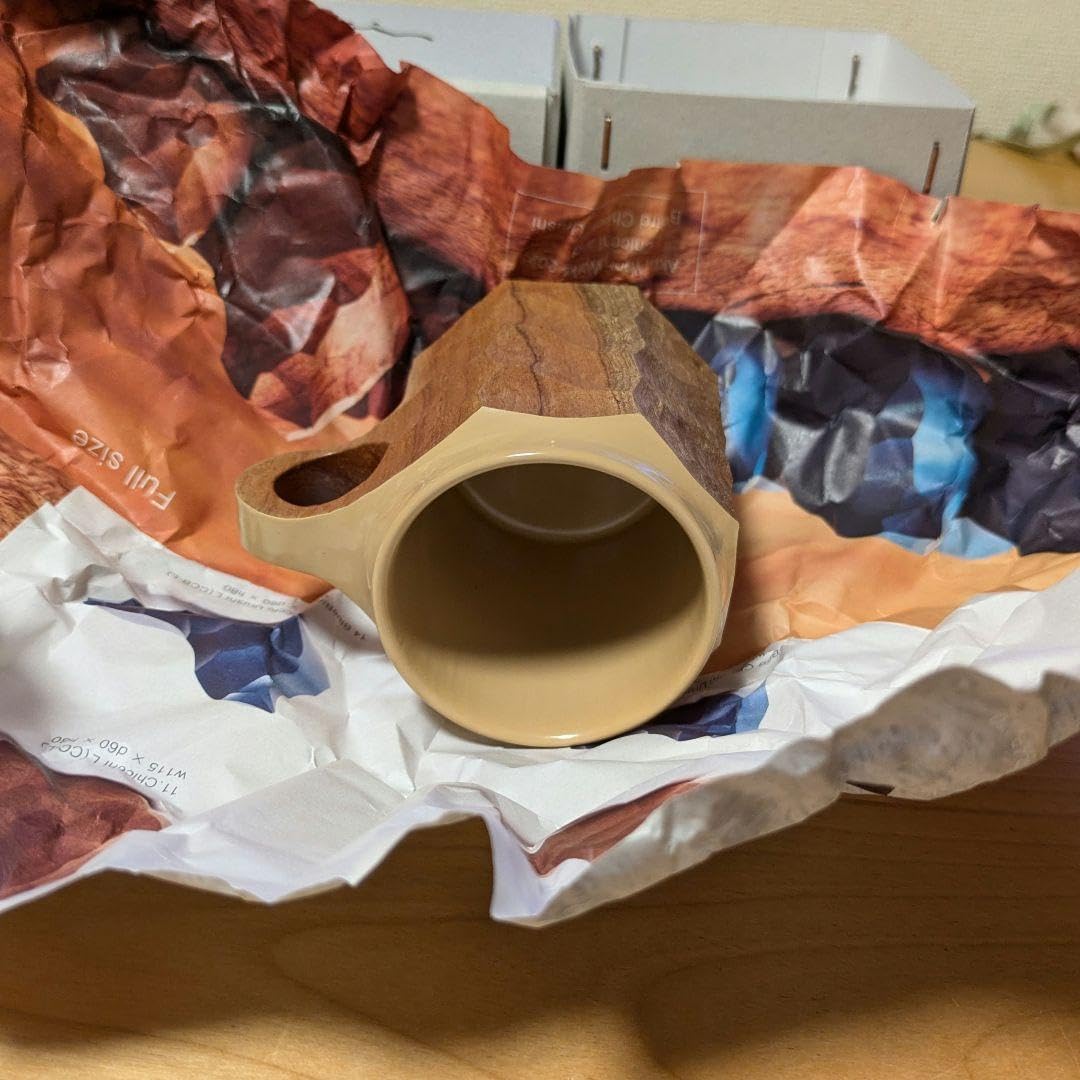 作中川自然坊絵唐津窯変焼酎杯共箱 栞 希少作☆中川自然坊☆刷毛