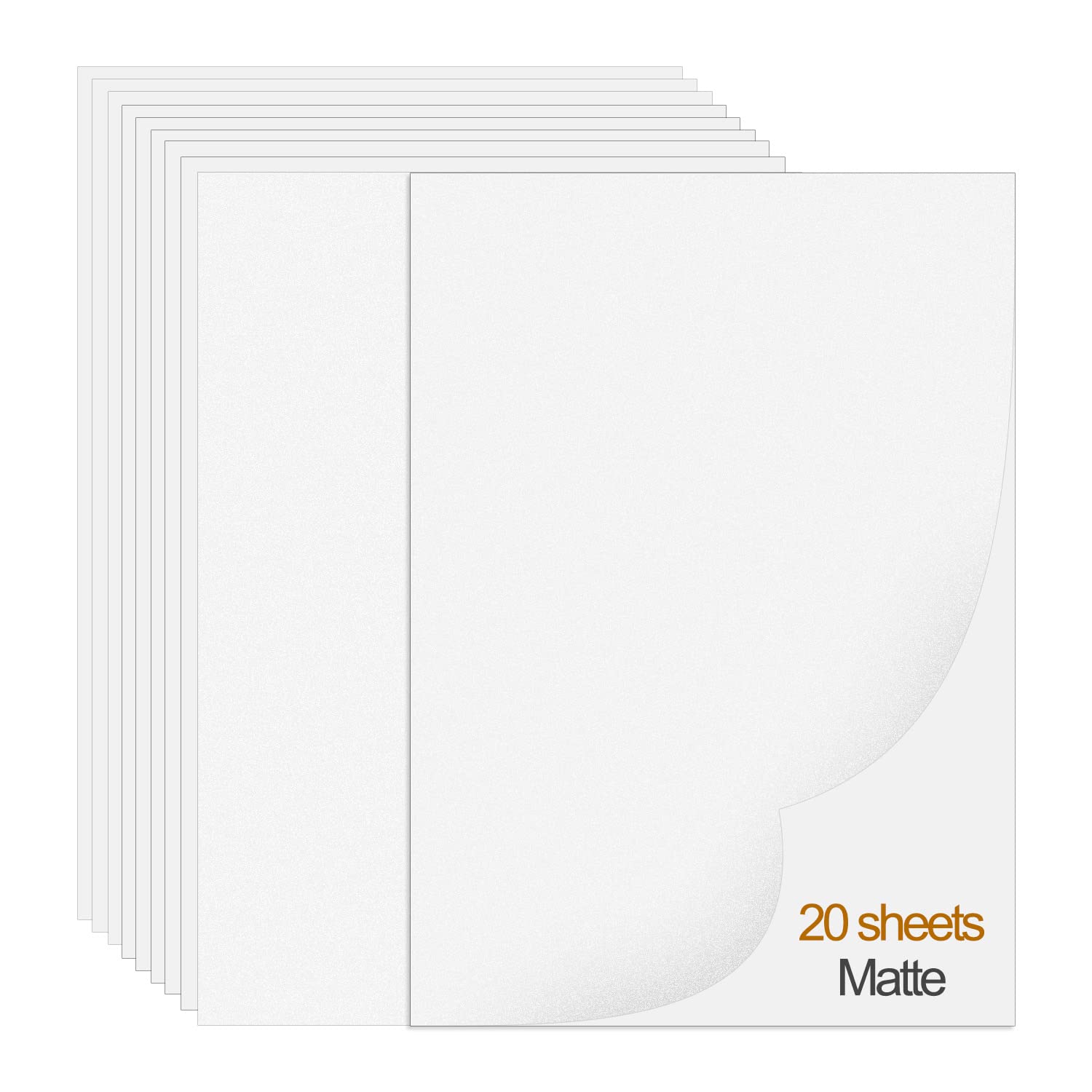 Matte Sticker Paper for Inkjet Printer, Printable Vinyl Sticker Paper