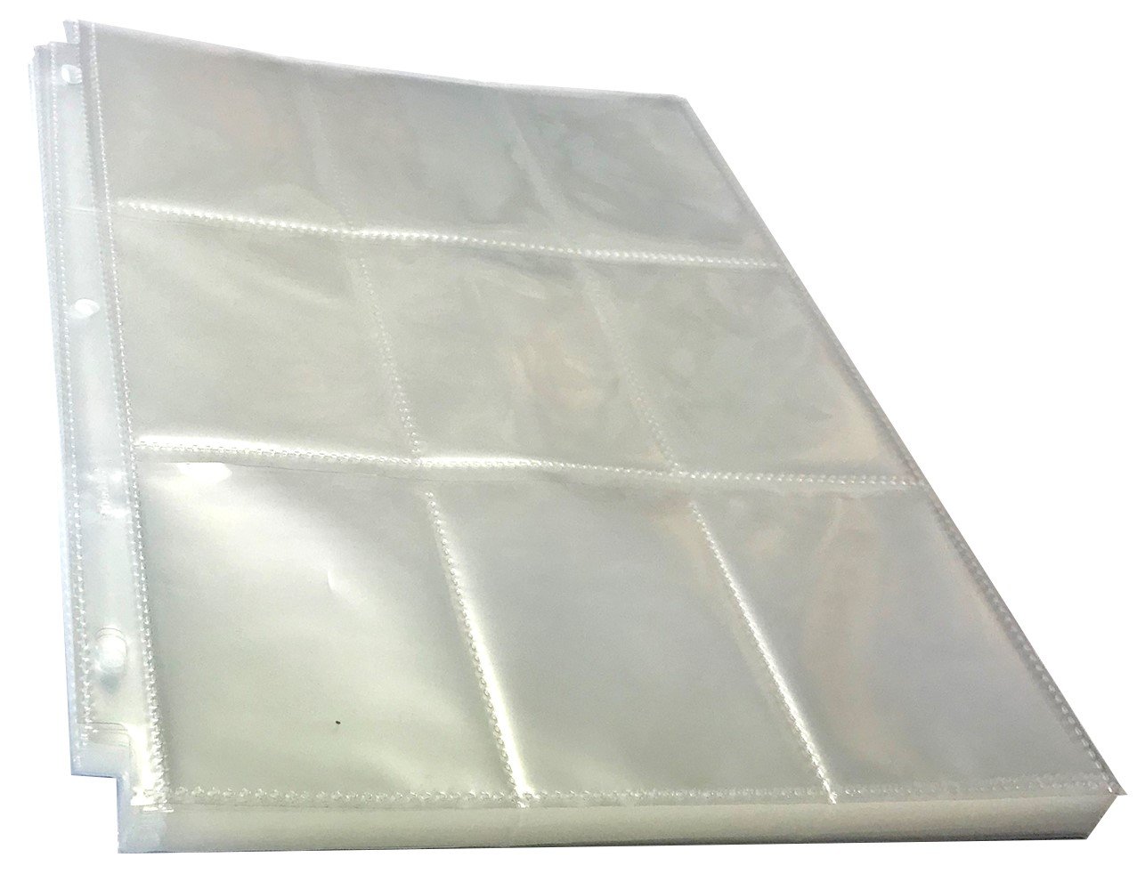 All Star Products Baseball Card Sleeves - 50 Pack, 900 Card Capacity, Clear Plastic, 8.5 x 11 inches