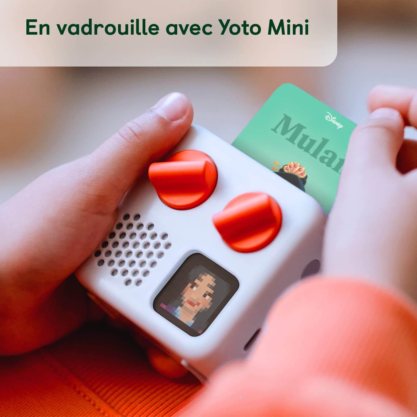 YOTO Mulan Disney - Libro de audio para niñas y niños (5 años y más) - Tarjeta reproductor Mini | Altavoz interactivo para niños