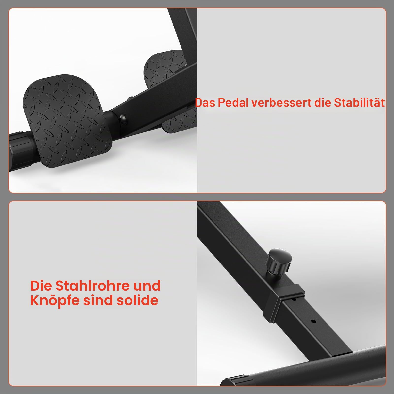 JX FITNESS Hyperextension Bank, Verstellbare Rückentrainer Bank, Faltbar, Römischer Stuhl für Rücken- und Bauchmuskeltraining, Schwarz
