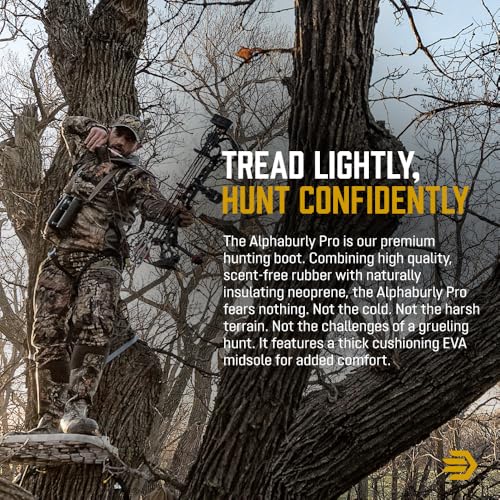 Image of LaCrosse Alphaburly Pro 18 inch Insulated Hunting Boots for Men Featuring Waterproof Rubber, 1600G Thinsulate, and EVA Footbed
