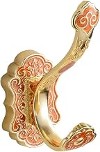 LIJUCAI Ganchos para batas Montado en la pared Gancho vintage Soporte para gancho de toalla de un solo tornillo Accesorios de baño Gancho para ropa de baño, rojo