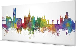Fribourg Switzerland Skyline Box Canvas Print -2928