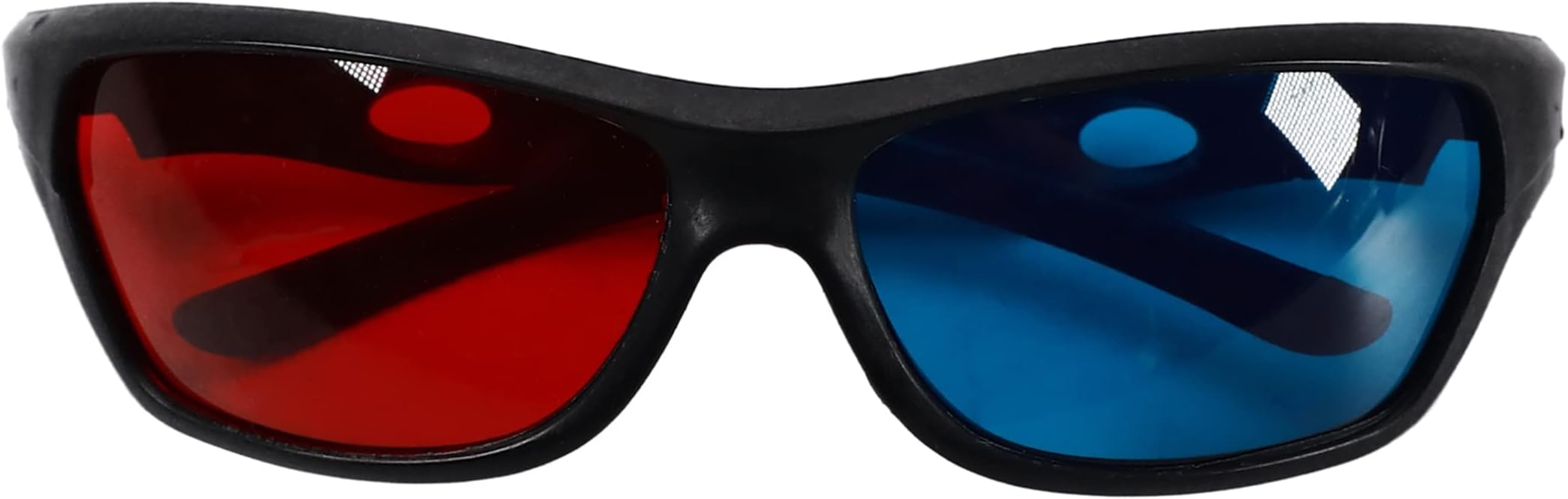 Aicosineg 3Pcs 3D Glasses Red Blue Glasses Black Frame 3D Viewing Glasses 3 Dimensional Anaglyph Glasses for 3D Movies Games Photo Projector Film Light Simple Design