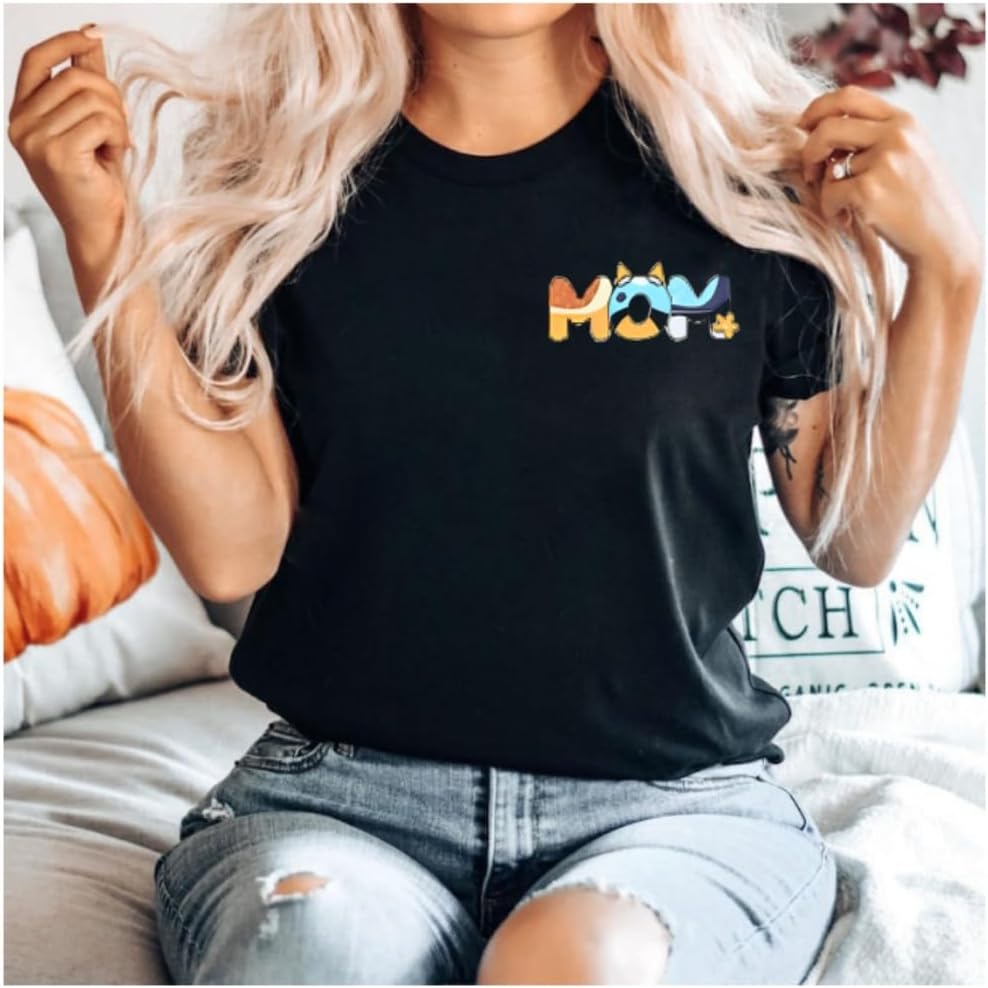 in My Mom Era Shirt Mama Shirts for Women,Funny Mom Shirt for Women Mama Graphic Tee Tops - Image 3