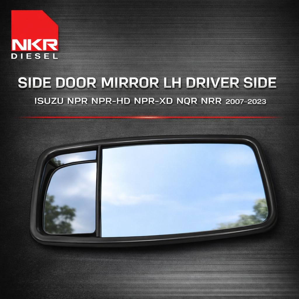 Side Door Mirror LH Driver Side | Genuine OEM for Isuzu NPR | All 2007–2023 | Left Hand – Replacement