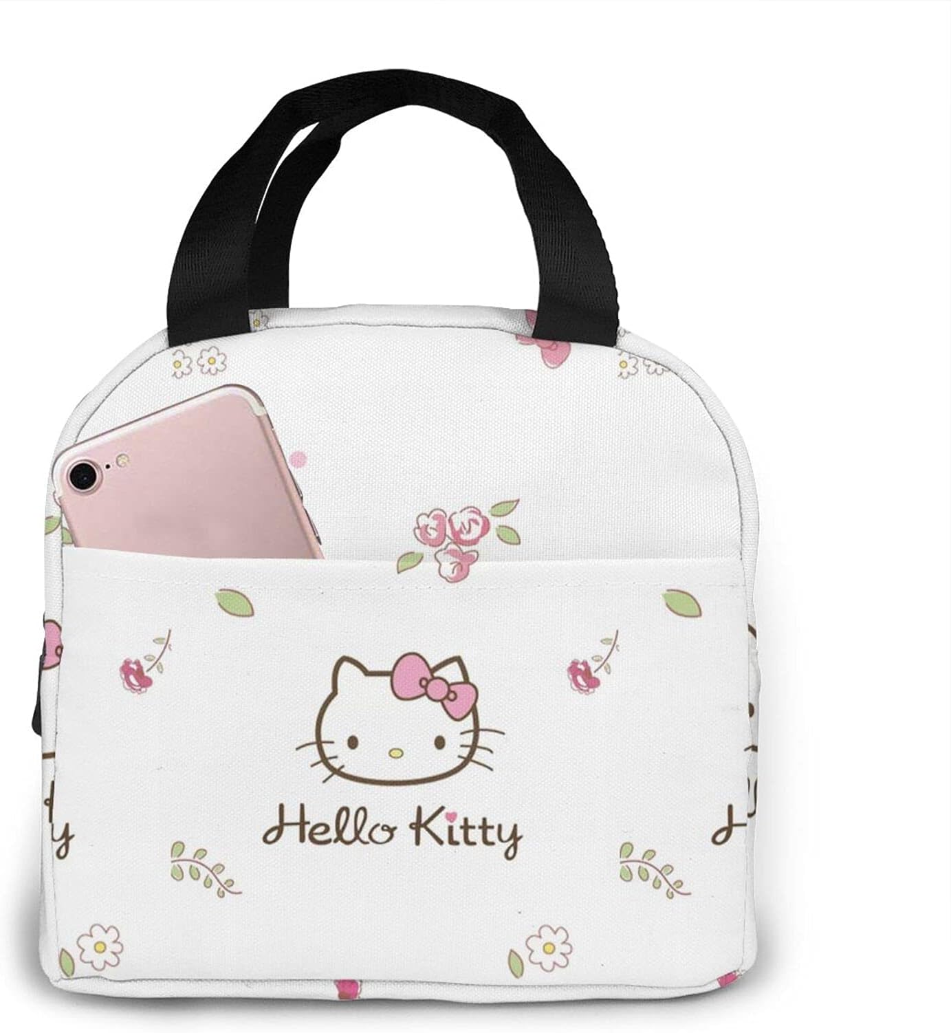Lunch Bag Tote Hello Kitty Lunchbox Insulated Lunch Cooler Box Meal Prep Containers For Woman Man Kids