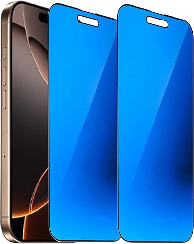 Miniatura 49 de Paquete de 2 protectores de pantalla de vidrio templado anti-azul para iPhone 13/13 Pro/iPhone 14 / iPhone 16e Película protectora de pantalla