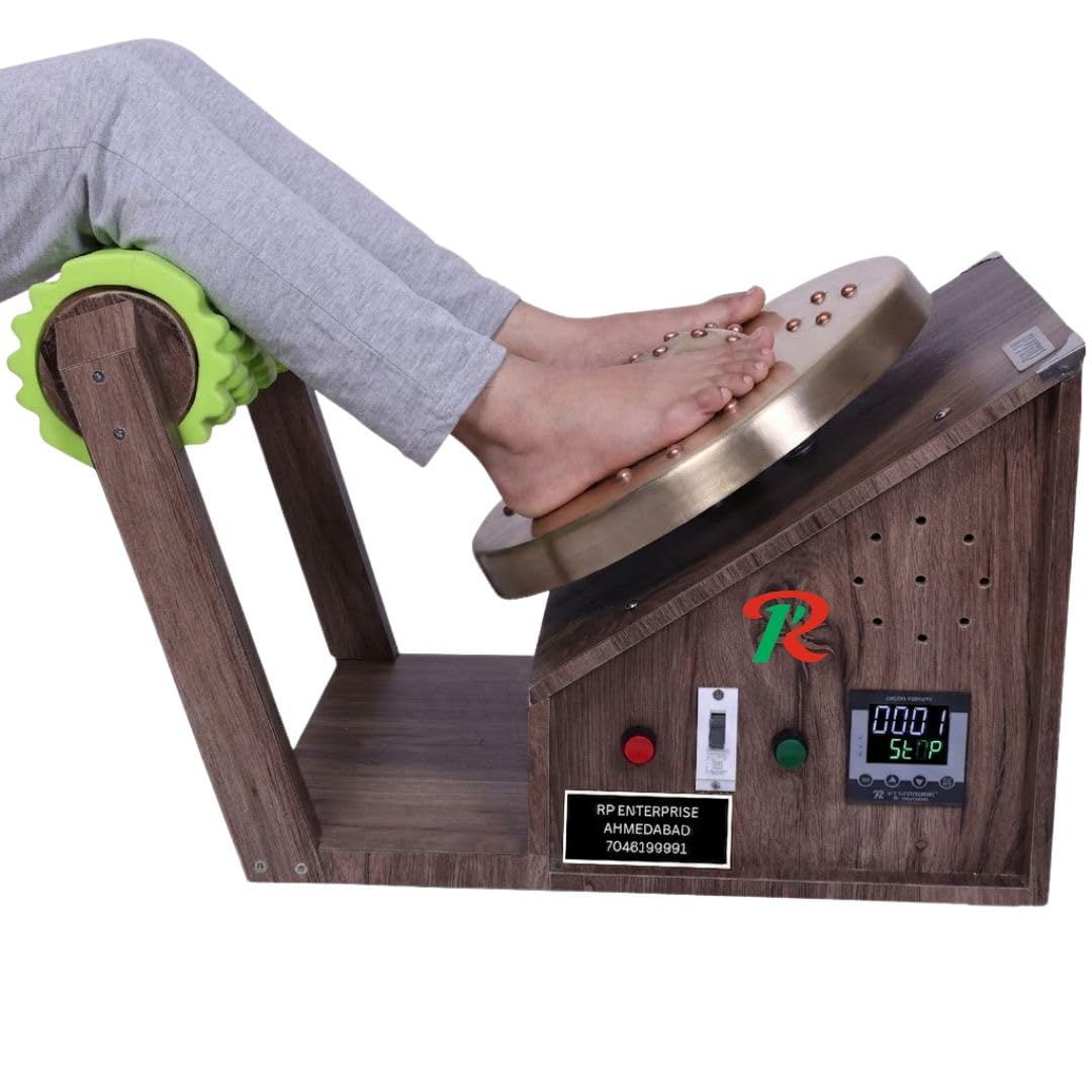 RP Enterprise RP700 Automatic Kansa Thali Foot Massage Machine | 33 Acupressure Points | Certified Pure Bronze Thali | Electric Kansya Foot Massager | 1-Year Warranty | Made in India-image-24