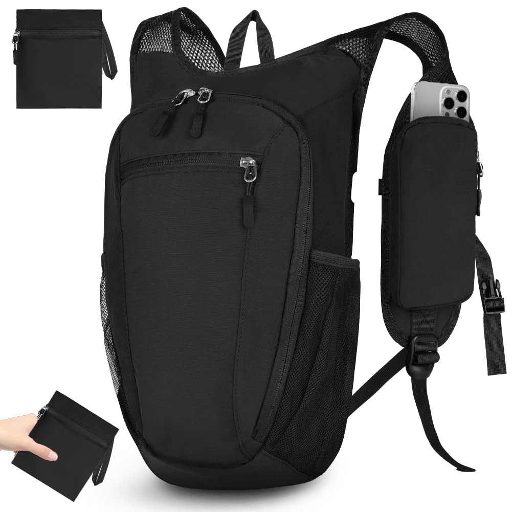 HOTUT Ultra Lightweight Backpack, 10L Foldable Hiking Daypack Rucksack, Waterproof Travel Day Bag for Men Women, Packable Rucksack Daypack for Cycling Climbing Travelling Camping Sports Outdoor — image 1